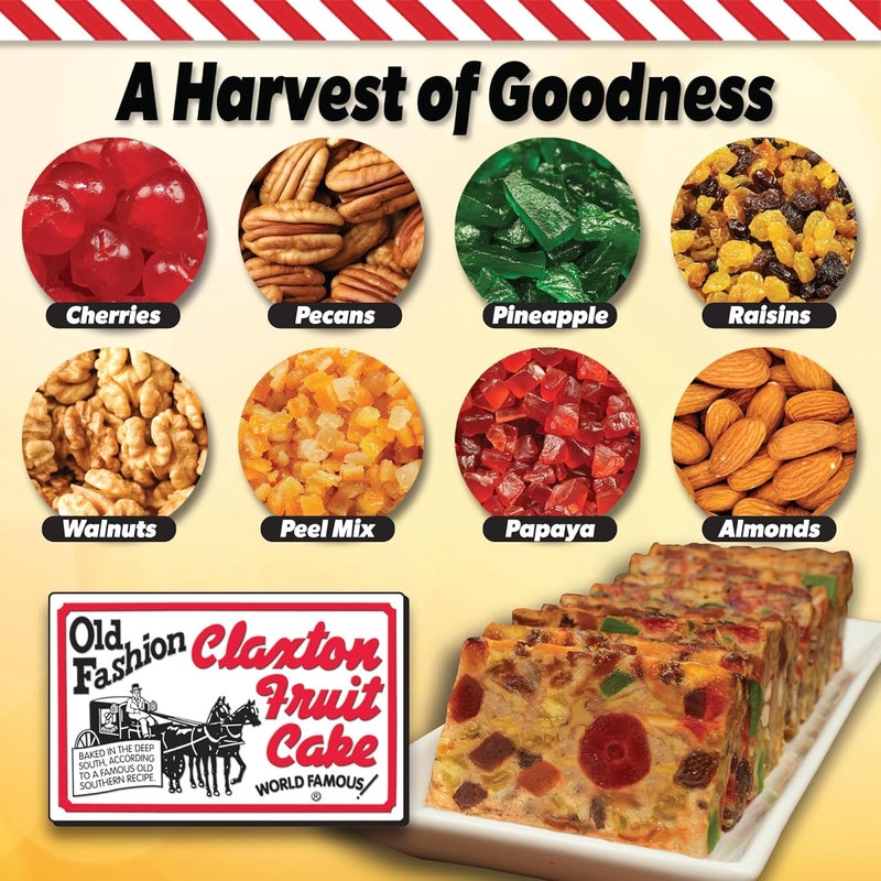 Claxton Dark Fruit Cake - 1 lb Box - Image 4